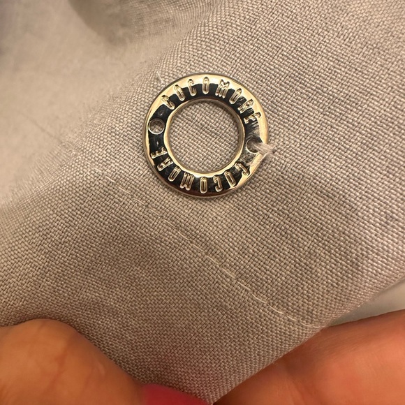 Cocomore Light Grey Cotton Tie-Waist Mini Dress | Size 36 (S) - Picture 2 of 4